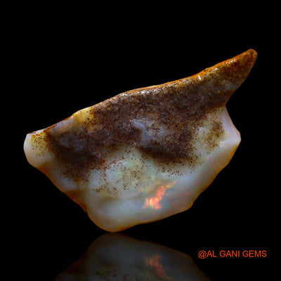 Natural Untreated Fire Opal Loose Gemstone Fancy Rough From Australia 5.00 Cts 23x12x4 mm RE-54