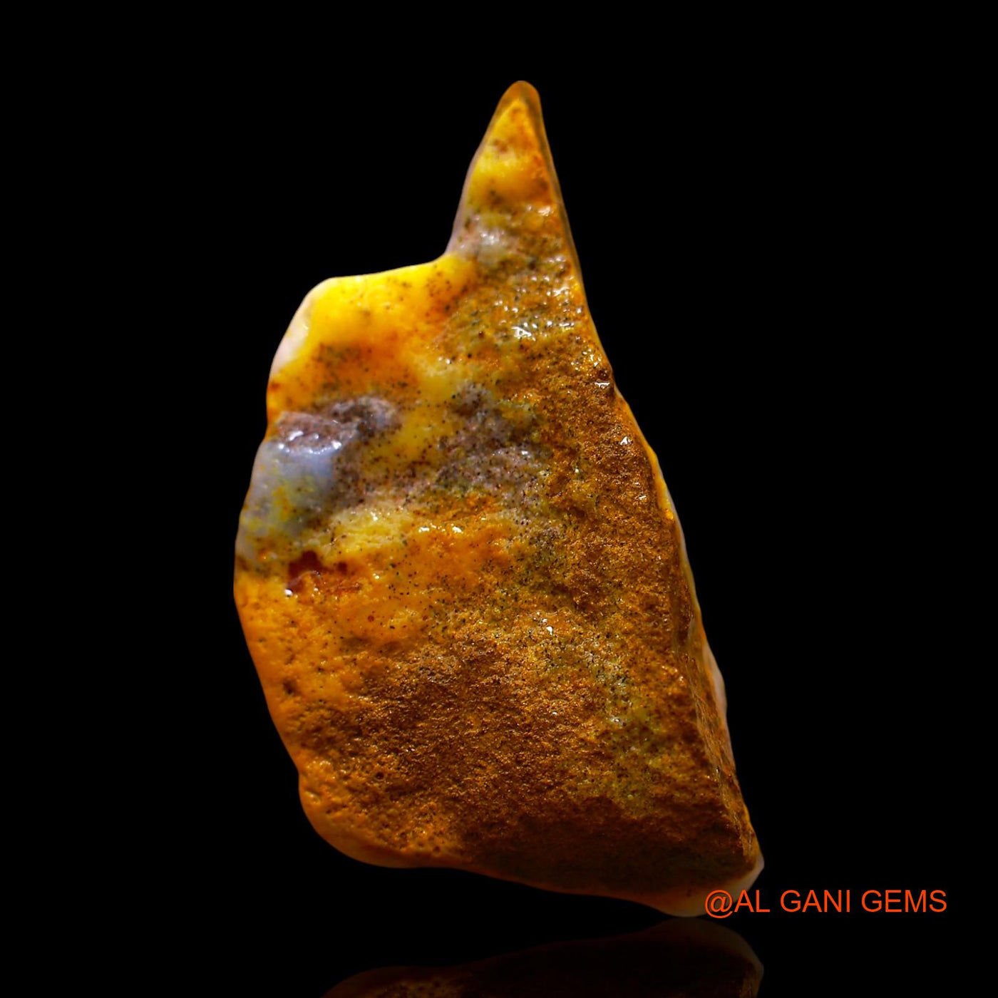 Natural Untreated Fire Opal Loose Gemstone Fancy Rough From Australia 5.00 Cts 23x12x4 mm RE-54