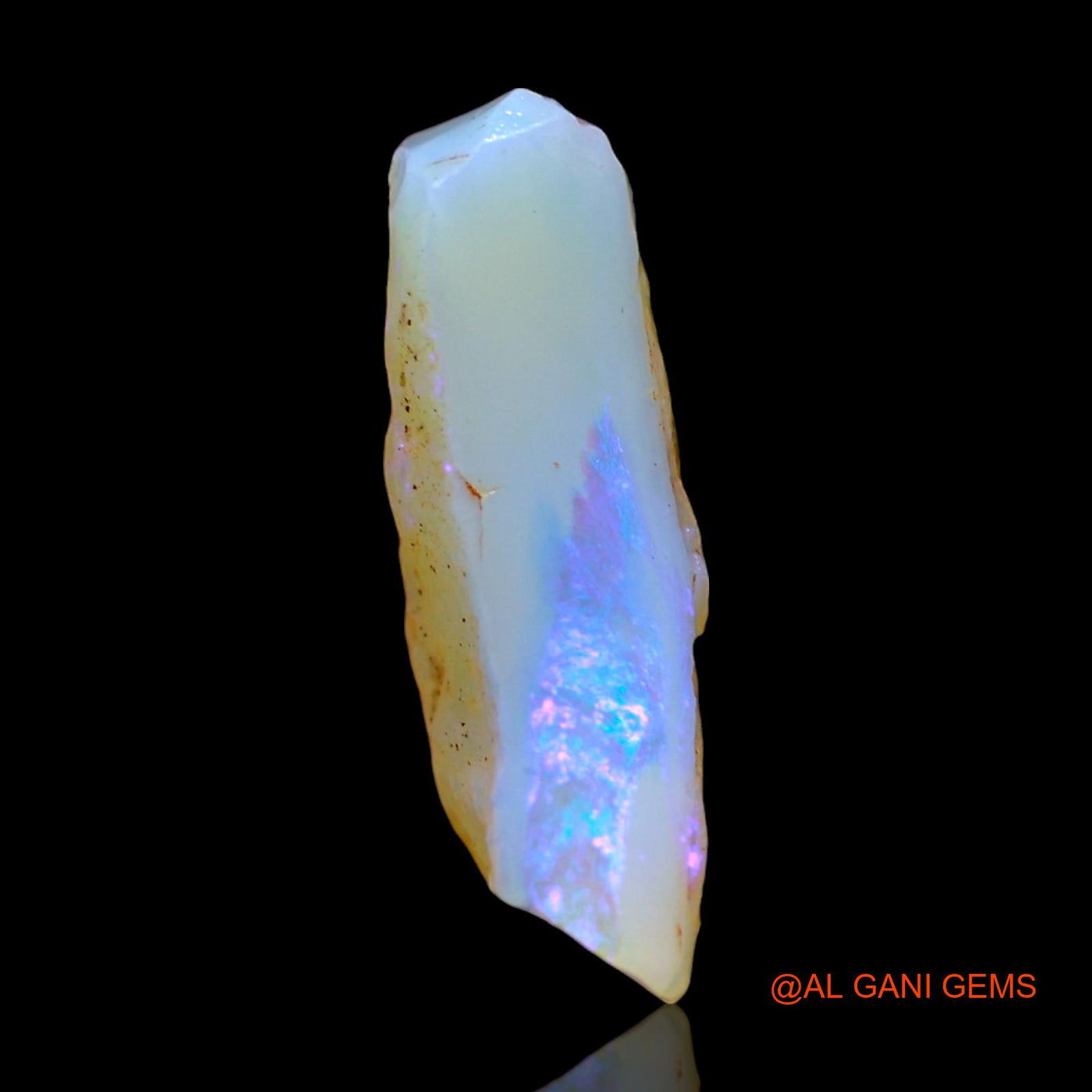 Natural Untreated Fire Opal Loose Gemstone Fancy Rough From Australia 4.00 Cts 15x12x5 mm RE-550