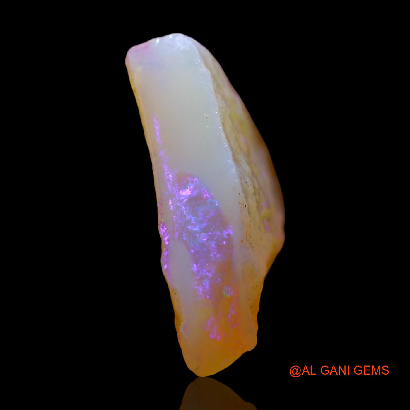 Natural Untreated Fire Opal Loose Gemstone Fancy Rough From Australia 4.00 Cts 15x12x5 mm RE-550