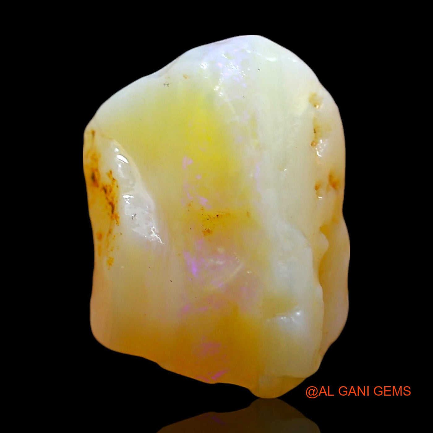 Natural Untreated Fire Opal Loose Gemstone Fancy Rough From Australia 9.00 Cts 14x12x10 mm RE-556