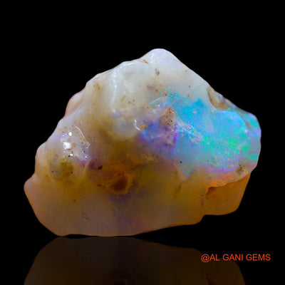Natural Untreated Fire Opal Loose Gemstone Fancy Rough From Australia 8.00 Cts 14x13x9 mm RE-558