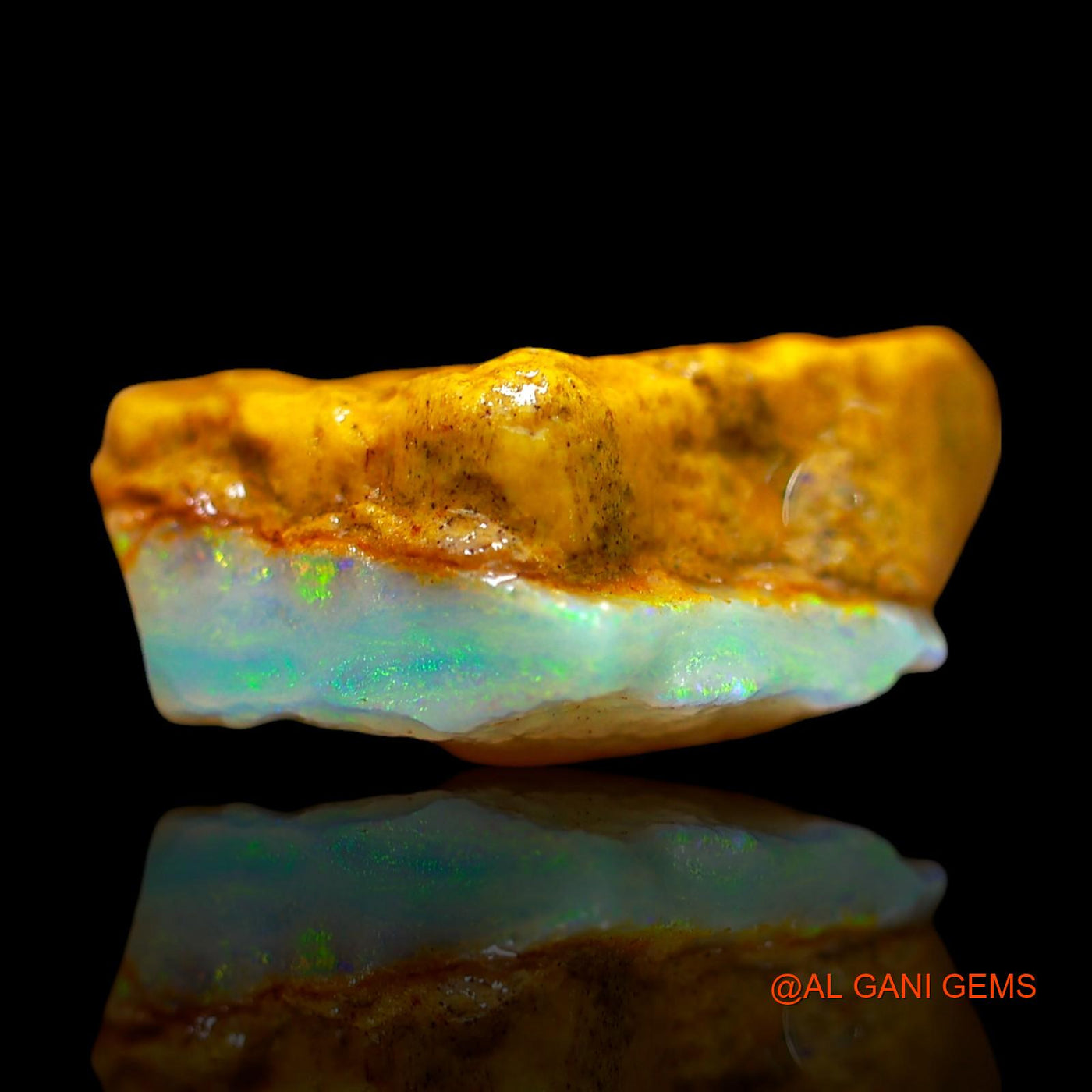Natural Fire Opal Gemstone 6.00 Cts Loose Fancy Rough From Australia 16x10x7 mm RE-559