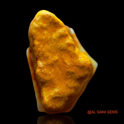 Natural Fire Opal Gemstone 6.00 Cts Loose Fancy Rough From Australia 16x10x7 mm RE-559