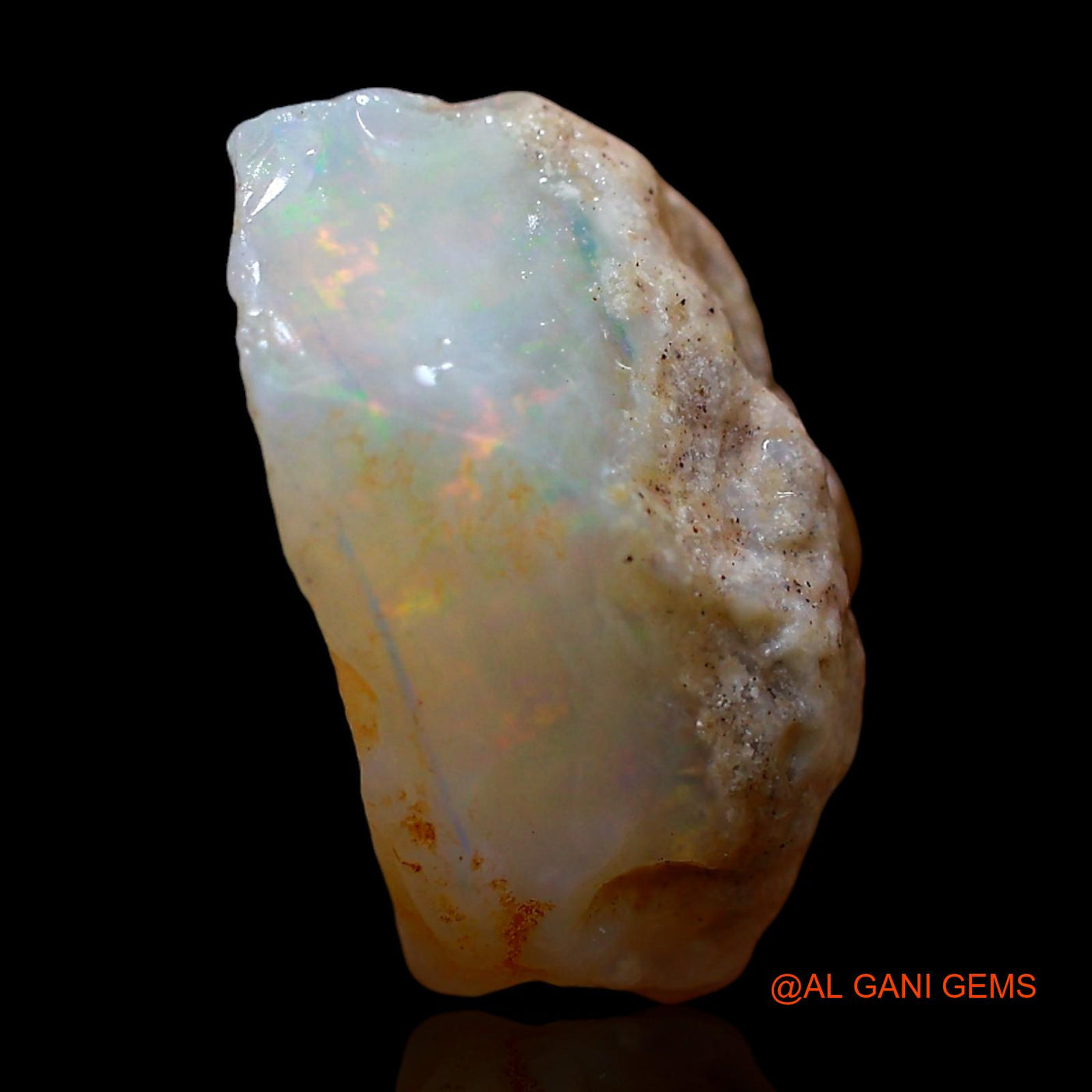 6.00 Cts Natural Australian Fire Opal Loose Gemstone Fancy Rough 16x11x7 mm RE-561