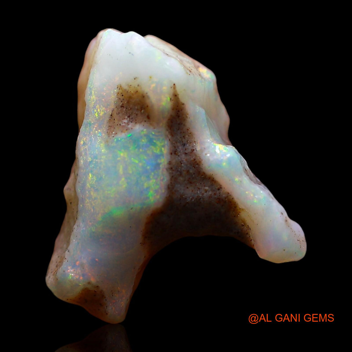 Natural Untreated Fire Opal Loose Gemstone Fancy Rough From Australia 5.00 Cts 14x12x7 mm RE-563
