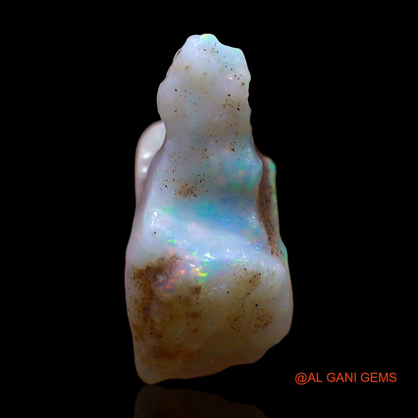 Natural Untreated Fire Opal Loose Gemstone Fancy Rough From Australia 5.00 Cts 14x12x7 mm RE-563