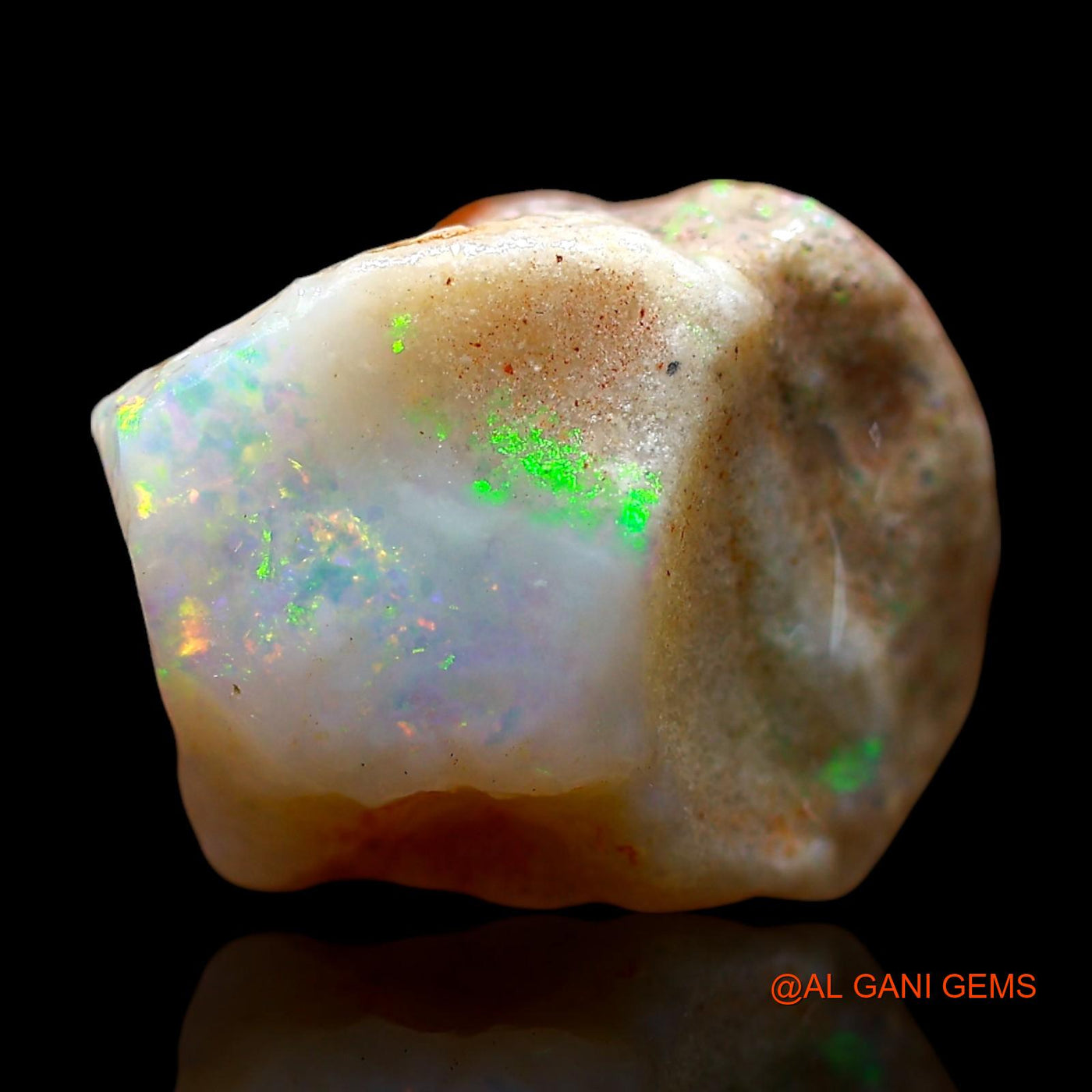 7.00 Cts Natural Australian Fire Opal Loose Gemstone Fancy Rough 13x10x9 mm RE-564