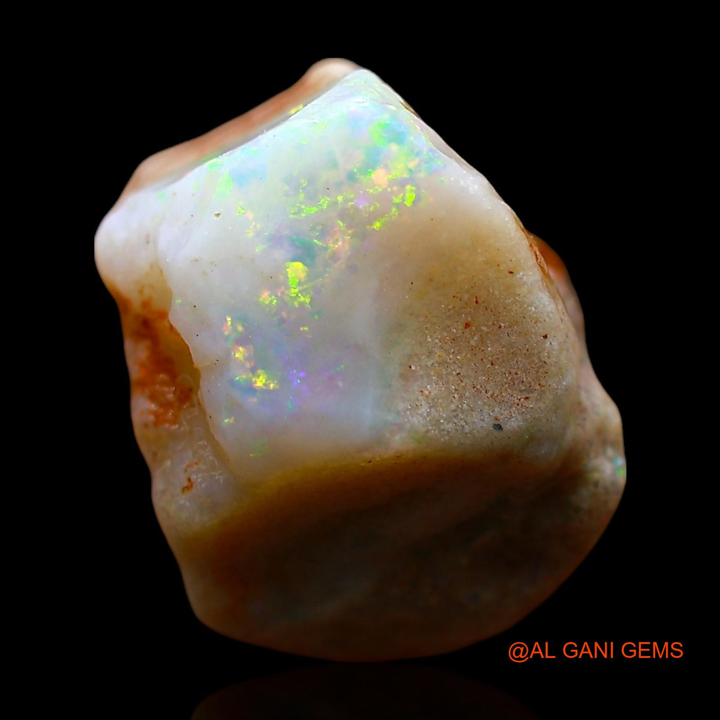 7.00 Cts Natural Australian Fire Opal Loose Gemstone Fancy Rough 13x10x9 mm RE-564