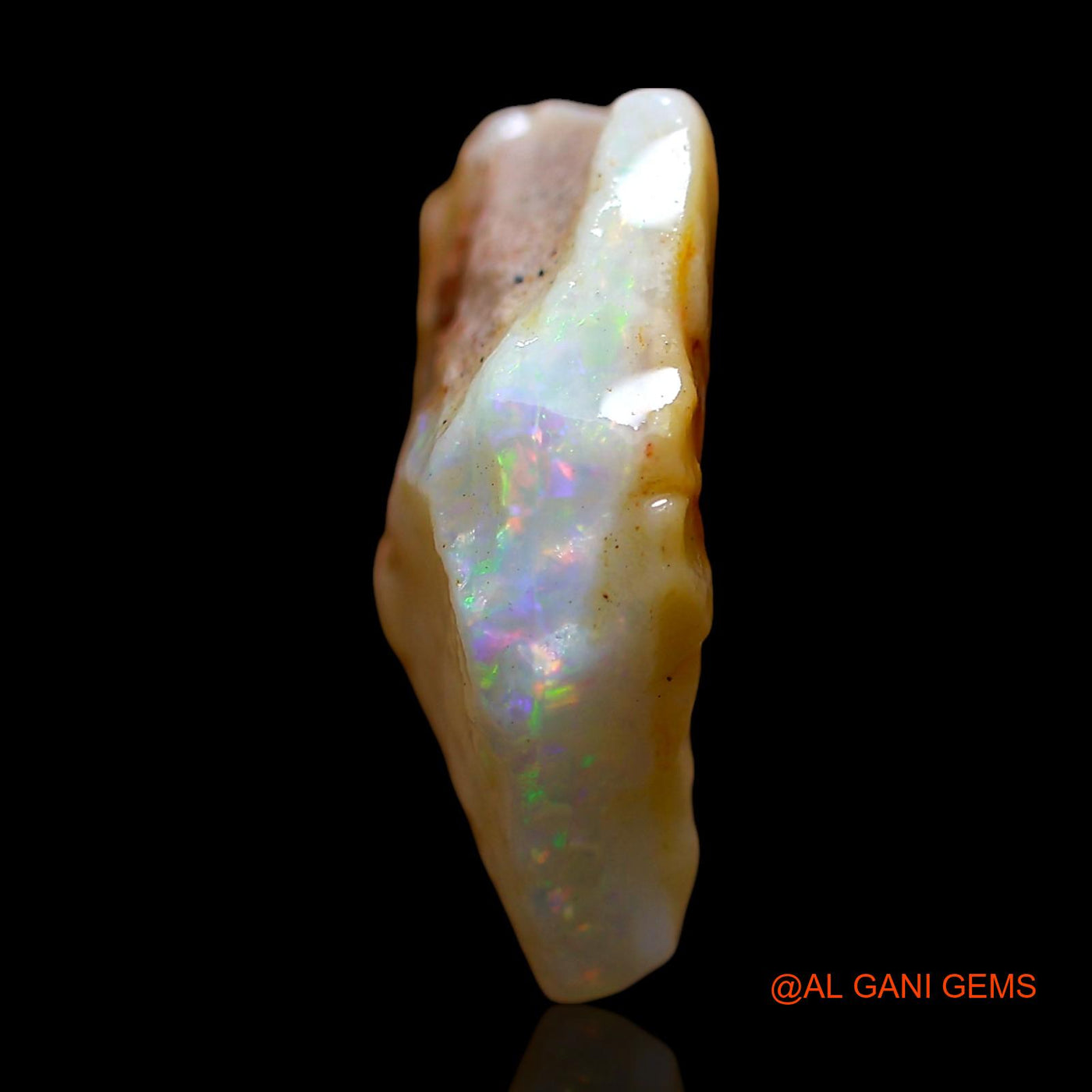 8.00 Cts Natural Australian Fire Opal Loose Gemstone Fancy Rough 18x16x6 mm RE-56