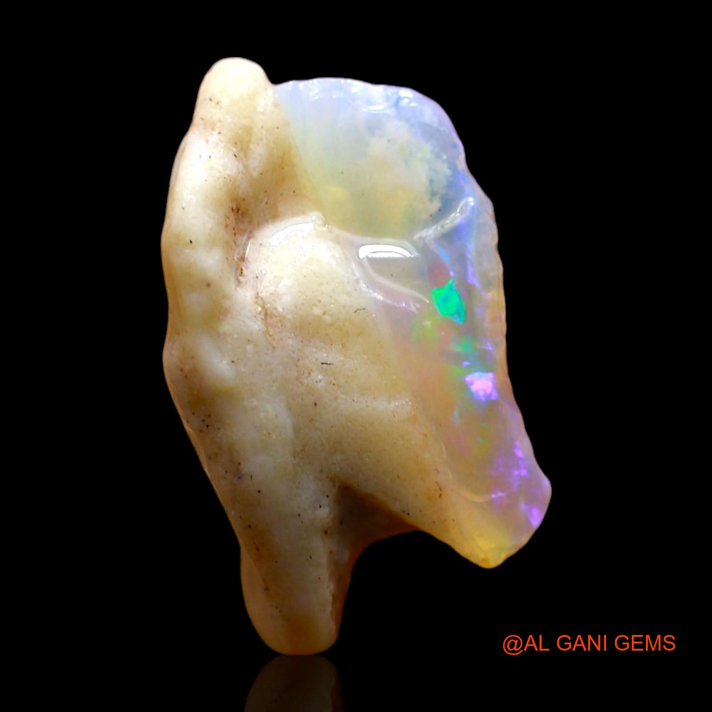 5.00 Cts Natural Australian Fire Opal Fancy Rough Loose Gemstone For Jewelry 14x12x7 mm RE-578