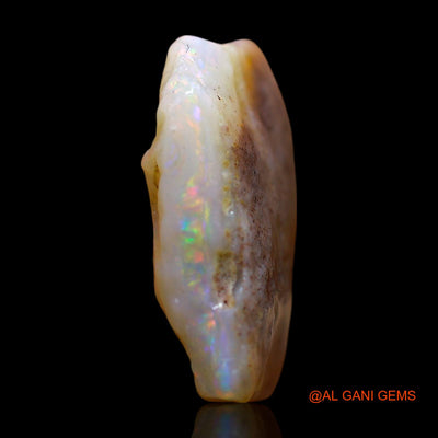Natural Untreated Fire Opal Loose Gemstone Fancy Rough From Australia 7.00 Cts 16x15x5 mm RE-57