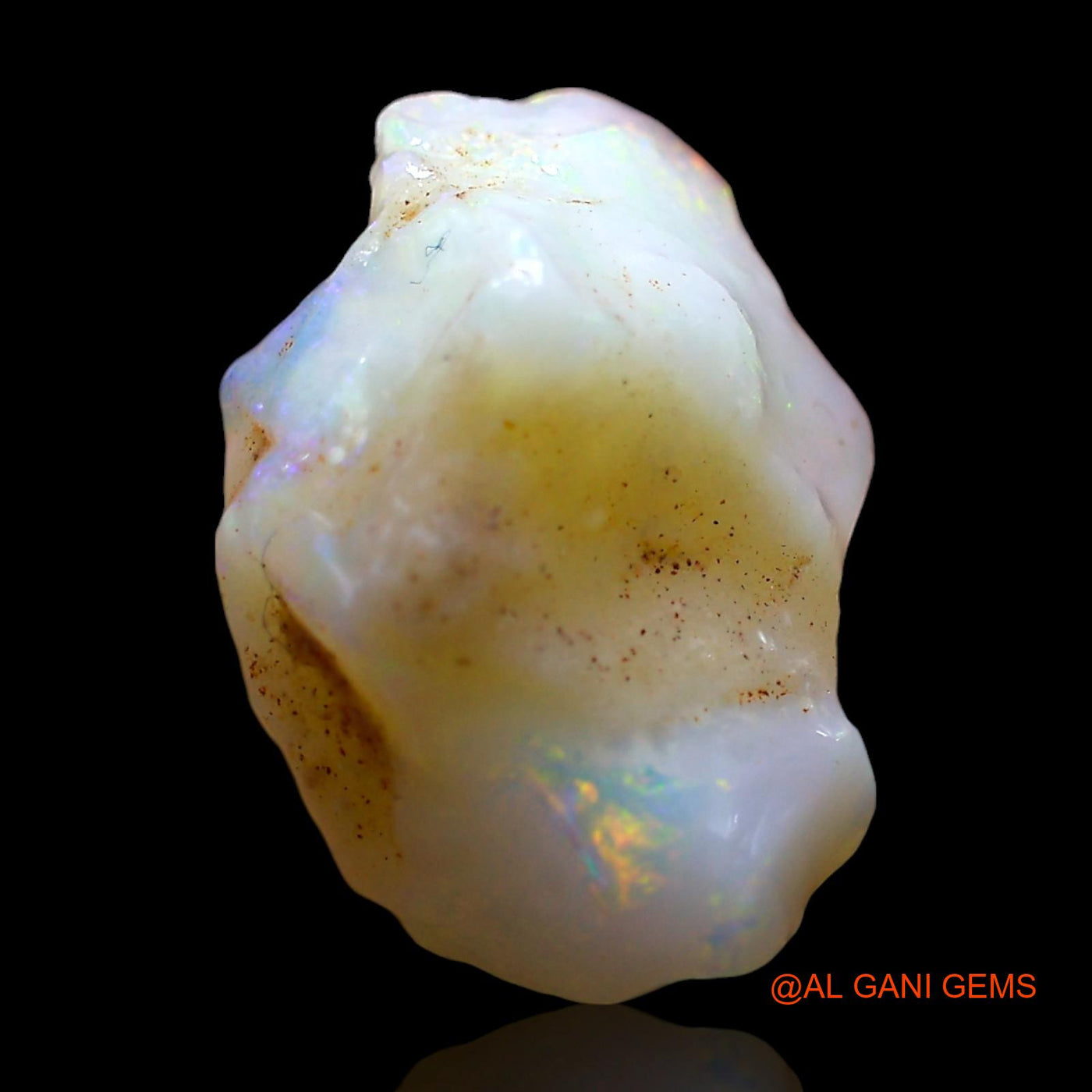 6.00 Cts Natural Australian Fire Opal Loose Gemstone Fancy Rough 15x10x8 mm RE-580