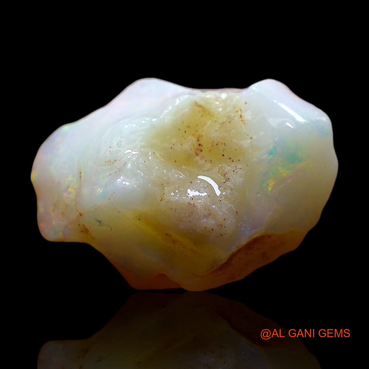 6.00 Cts Natural Australian Fire Opal Loose Gemstone Fancy Rough 15x10x8 mm RE-580