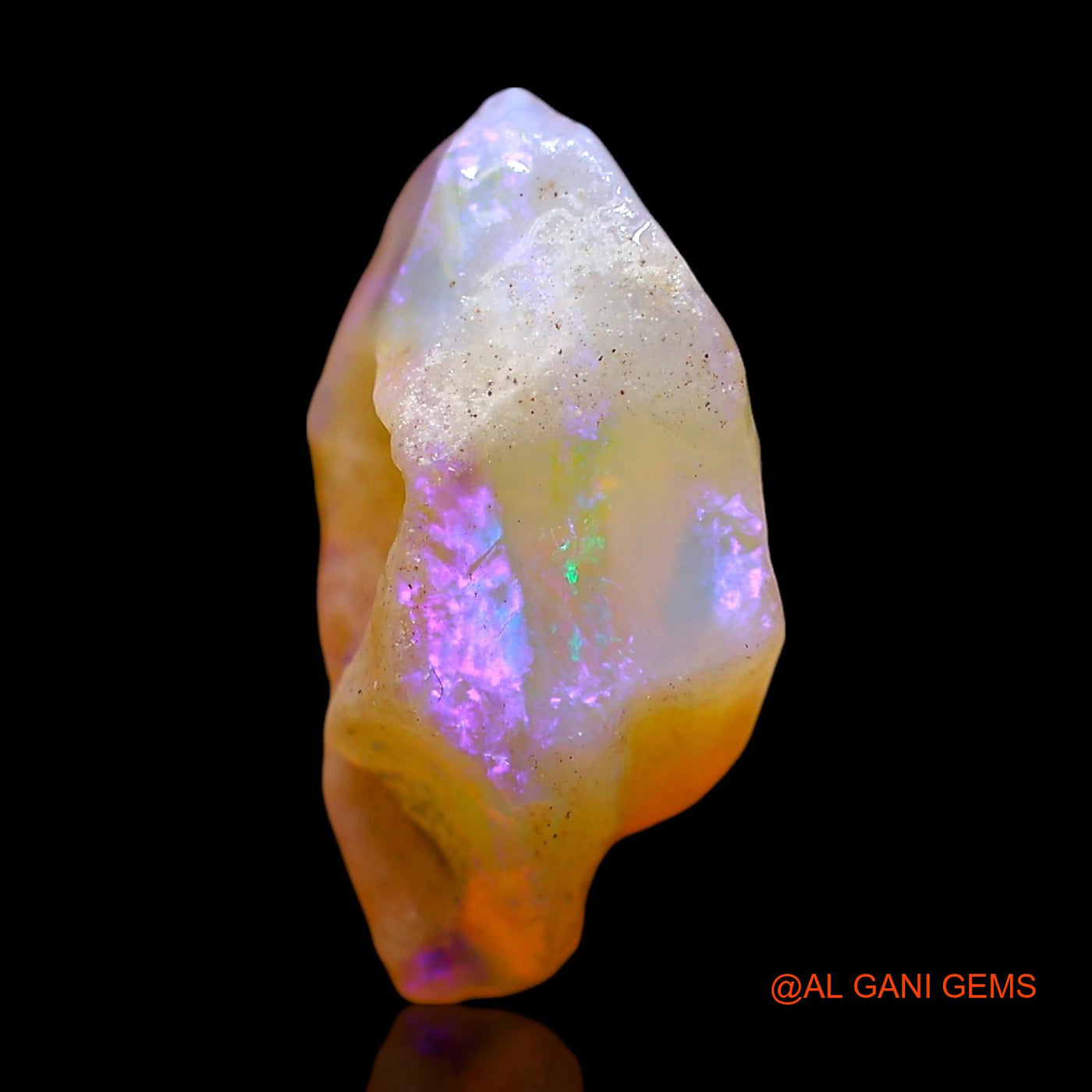 5.00 Cts Natural Australian Fire Opal Loose Gemstone Fancy Rough 16x9x7 mm RE-581