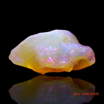 5.00 Cts Natural Australian Fire Opal Loose Gemstone Fancy Rough 16x9x7 mm RE-581