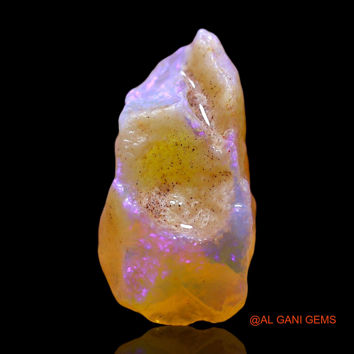 5.00 Cts Natural Australian Fire Opal Loose Gemstone Fancy Rough 16x9x7 mm RE-581