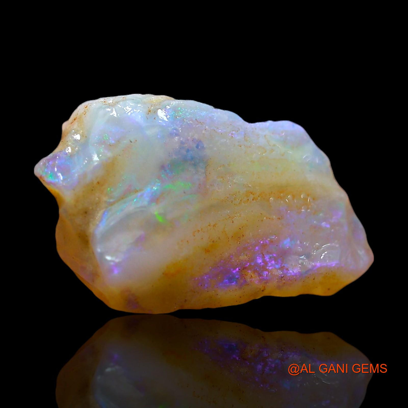4.00 Cts Natural Australian Fire Opal Loose Gemstone Fancy Rough 15x9x7 mm RE-582