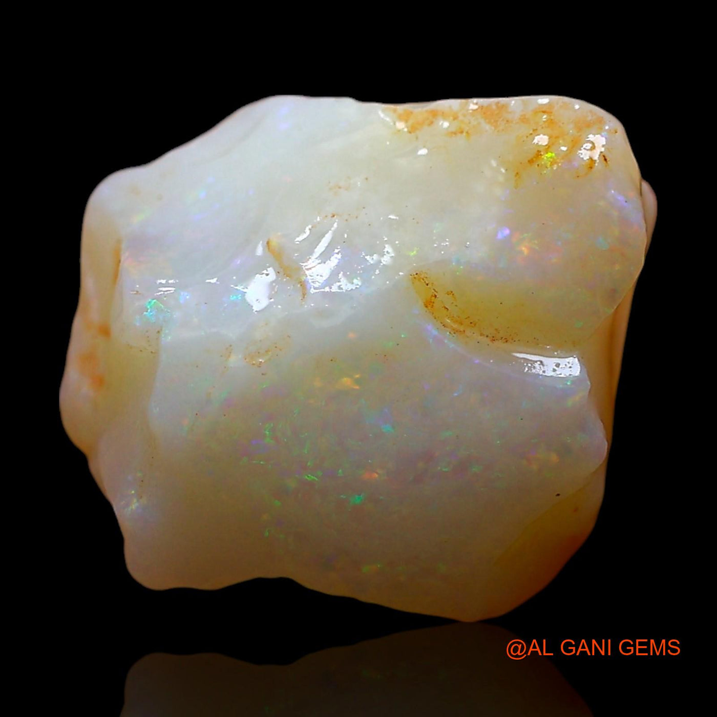 Natural Fire Opal Gemstone 6.00 Cts Loose Fancy Rough From Australia 13x10x7 mm RE-586