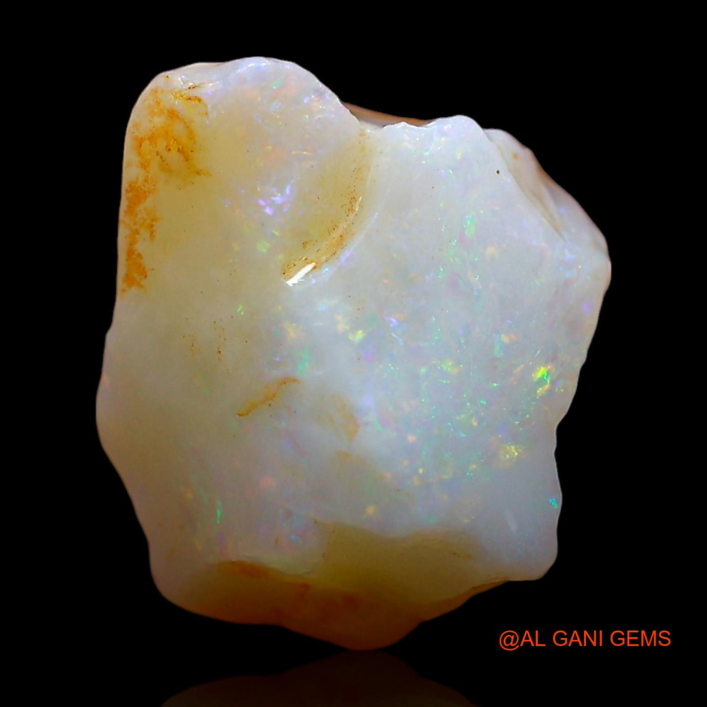Natural Fire Opal Gemstone 6.00 Cts Loose Fancy Rough From Australia 13x10x7 mm RE-586