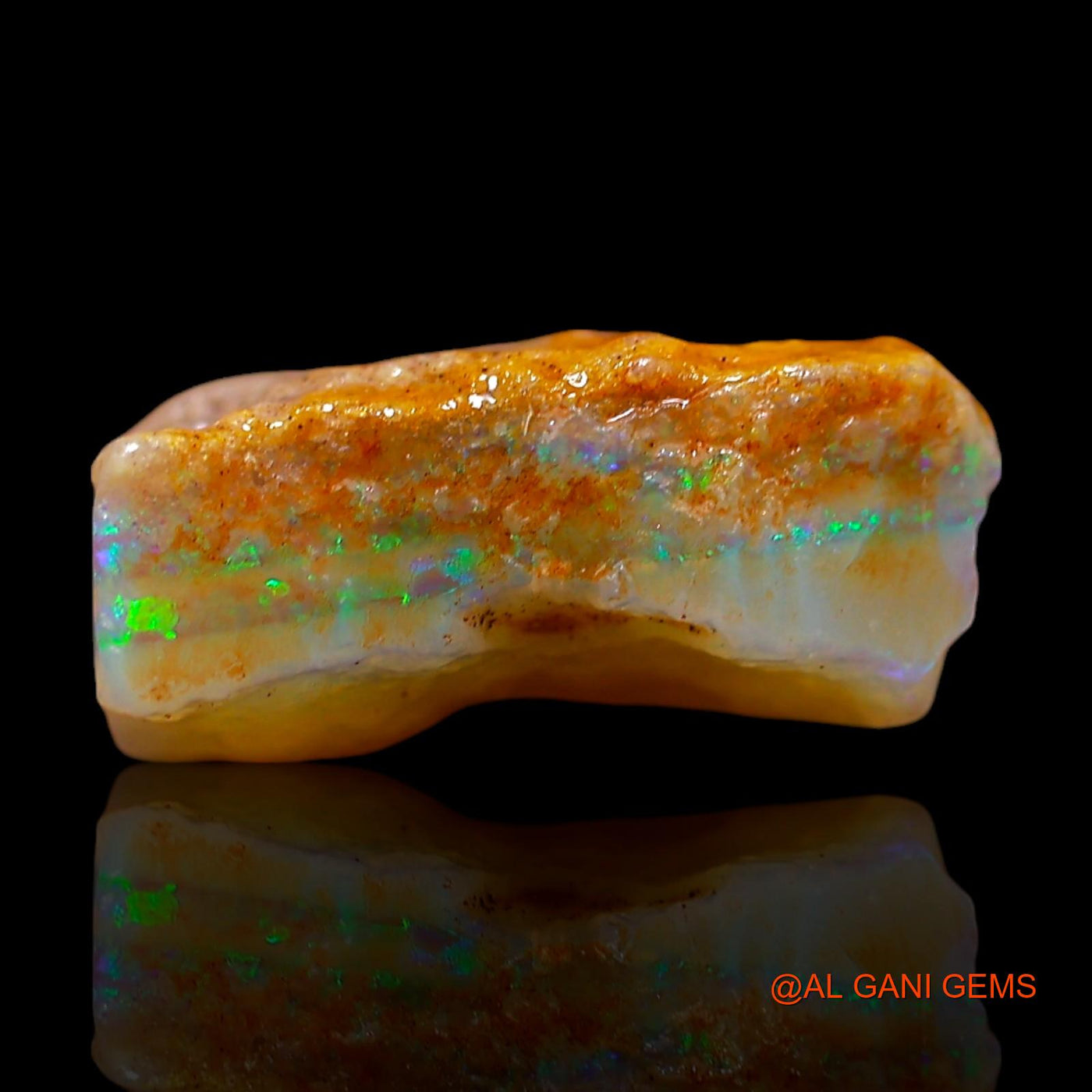 5.00 Cts Unheated Australian Fire Opal Loose Gemstone Fancy Rough Natural 12x11x6 mm RE-587