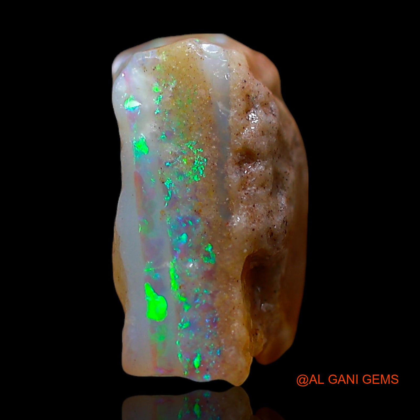 5.00 Cts Unheated Australian Fire Opal Loose Gemstone Fancy Rough Natural 12x11x6 mm RE-587