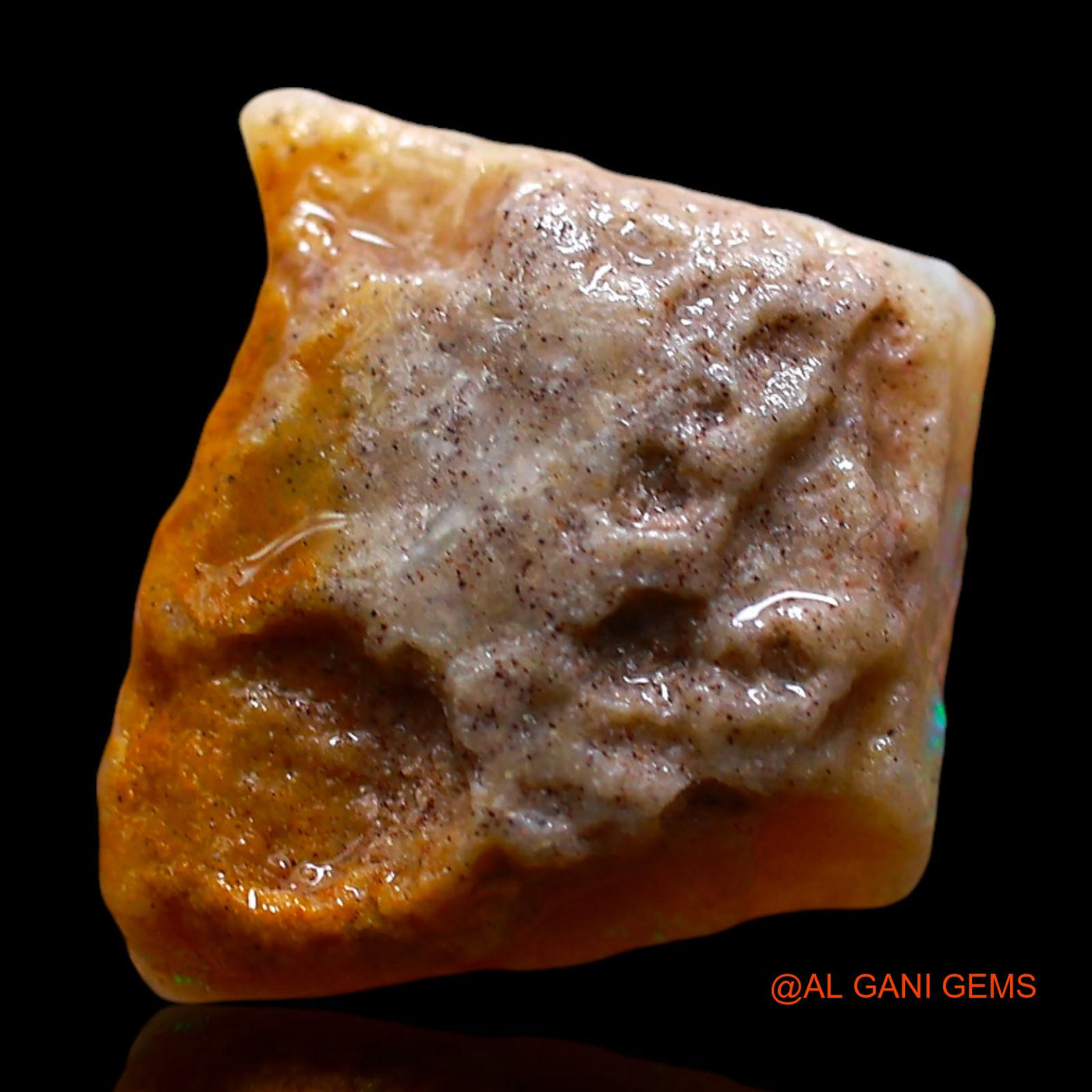 5.00 Cts Unheated Australian Fire Opal Loose Gemstone Fancy Rough Natural 12x11x6 mm RE-587