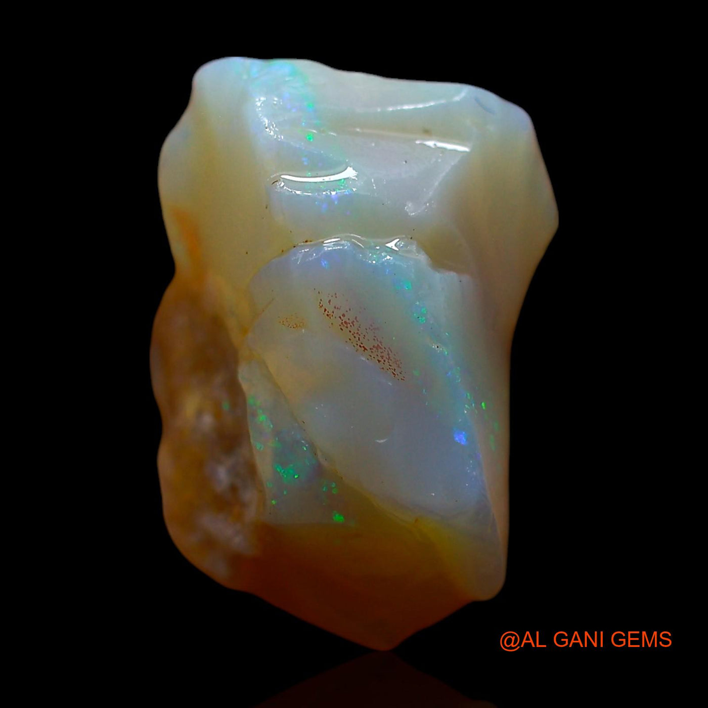 5.00 Cts Natural Australian Fire Opal Loose Gemstone Fancy Rough 13x10x7 mm RE-588