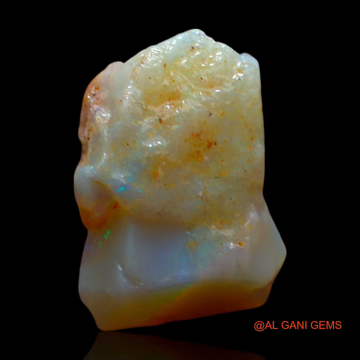 5.00 Cts Natural Australian Fire Opal Loose Gemstone Fancy Rough 13x10x7 mm RE-588