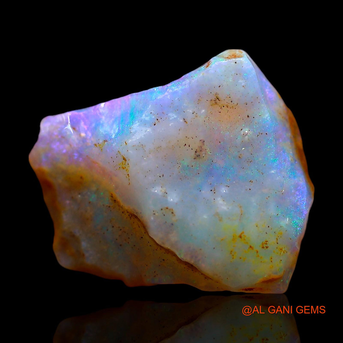 Natural Untreated Fire Opal Loose Gemstone Fancy Rough From Australia 5.00 Cts 13x12x5 mm RE-592