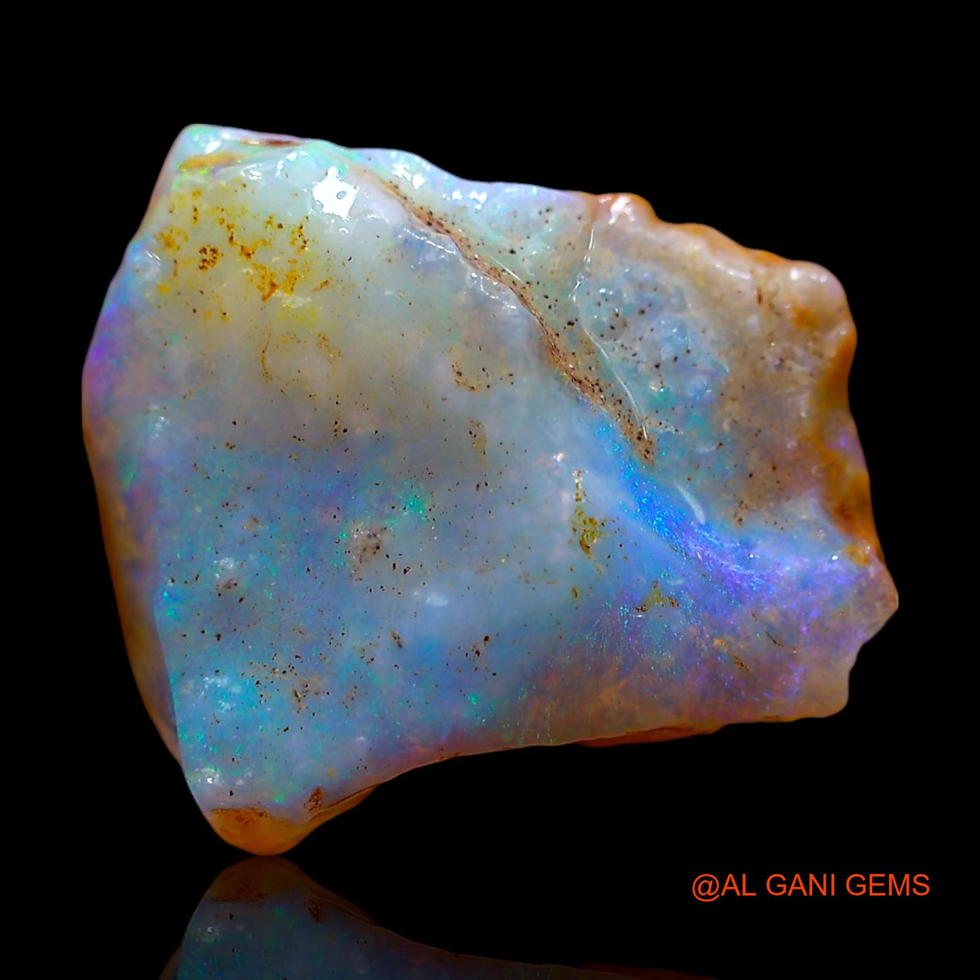Natural Untreated Fire Opal Loose Gemstone Fancy Rough From Australia 5.00 Cts 13x12x5 mm RE-592