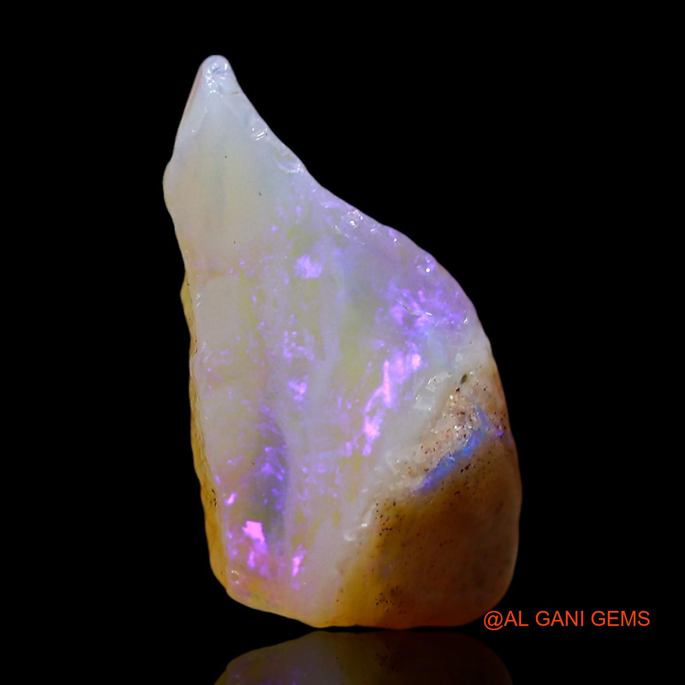 Natural Fire Opal Gemstone 4.00 Cts Loose Fancy Rough From Australia 14x9x7 mm RE-594