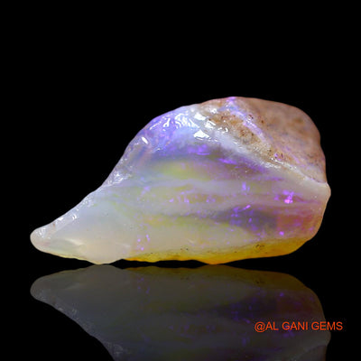 Natural Fire Opal Gemstone 4.00 Cts Loose Fancy Rough From Australia 14x9x7 mm RE-594