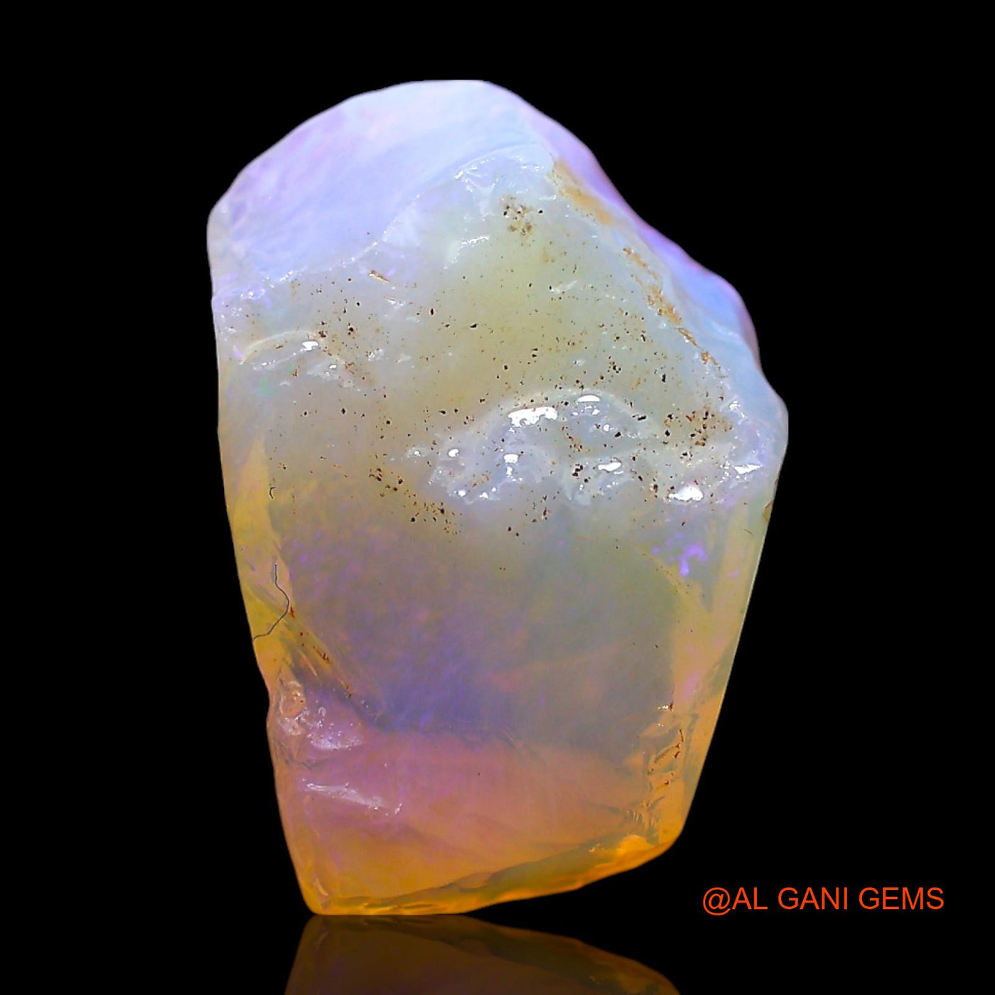 Natural Untreated Fire Opal Loose Gemstone Fancy Rough From Australia 5.00 Cts 14x10x6 mm RE-595
