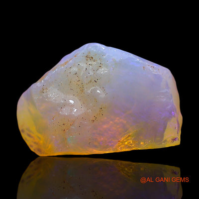 Natural Untreated Fire Opal Loose Gemstone Fancy Rough From Australia 5.00 Cts 14x10x6 mm RE-595
