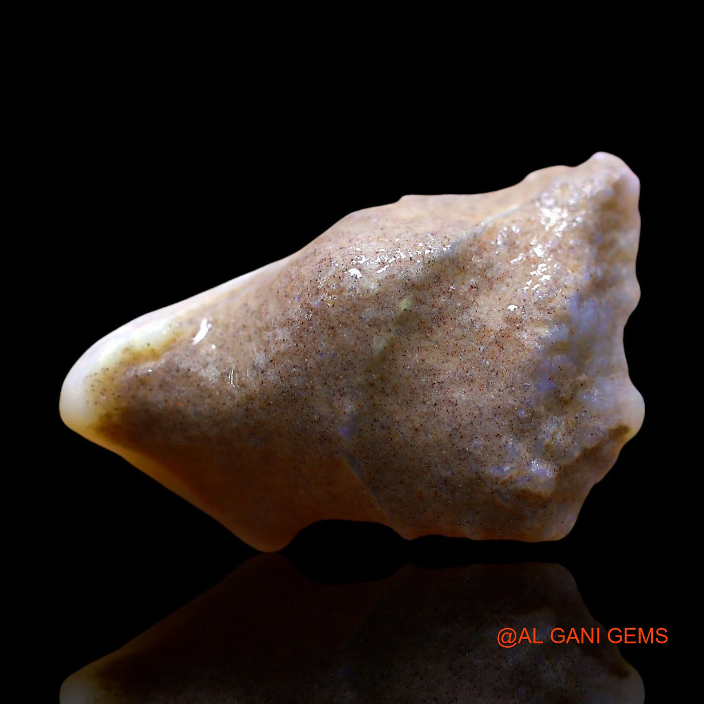Natural Untreated Fire Opal Loose Gemstone Fancy Rough From Australia 12.00 Cts 24x15x10 mm RE-5