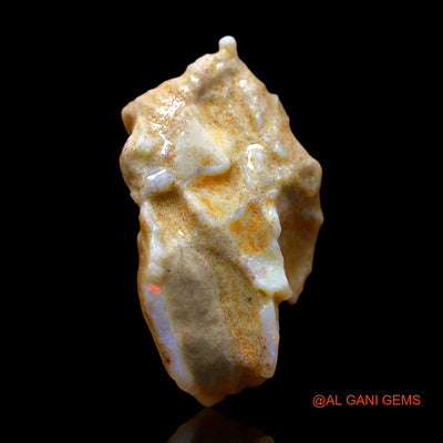 40.00 Cts Natural Australian Fire Opal Loose Gemstone Fancy Rough 39x22x12 mm RE-603