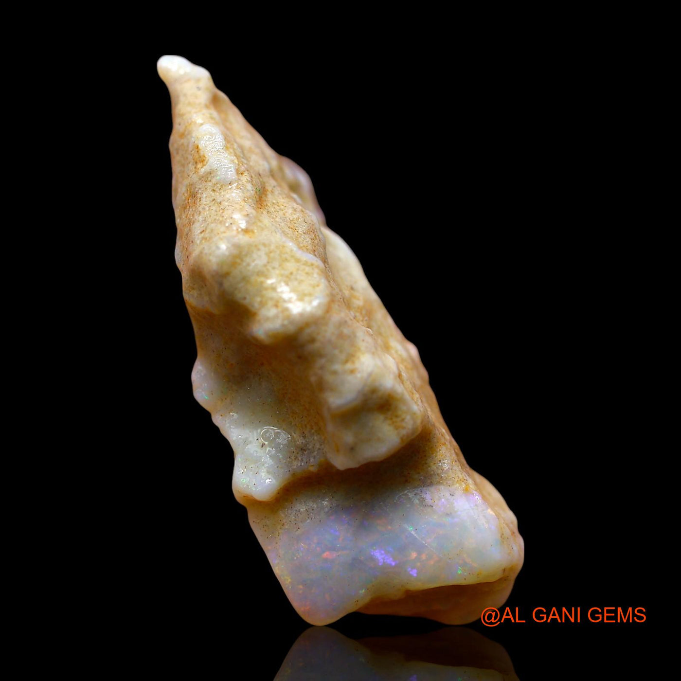 40.00 Cts Natural Australian Fire Opal Loose Gemstone Fancy Rough 39x22x12 mm RE-603