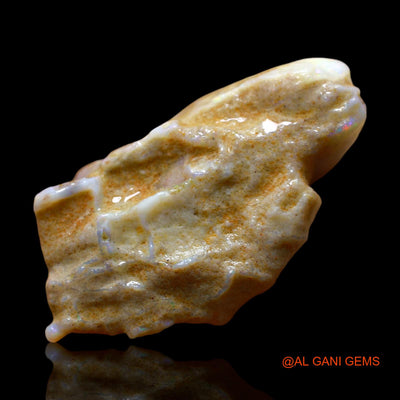40.00 Cts Natural Australian Fire Opal Loose Gemstone Fancy Rough 39x22x12 mm RE-603