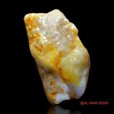 Natural Fire Opal Gemstone 51.00 Cts Loose Fancy Rough From Australia 36x22x16 mm RE-604
