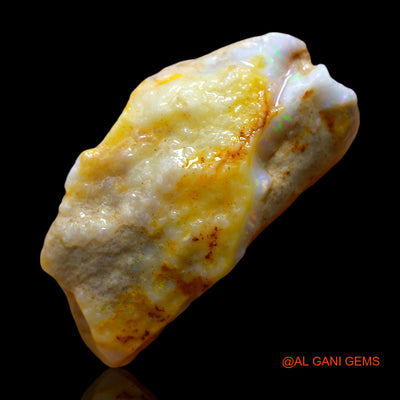 Natural Fire Opal Gemstone 51.00 Cts Loose Fancy Rough From Australia 36x22x16 mm RE-604