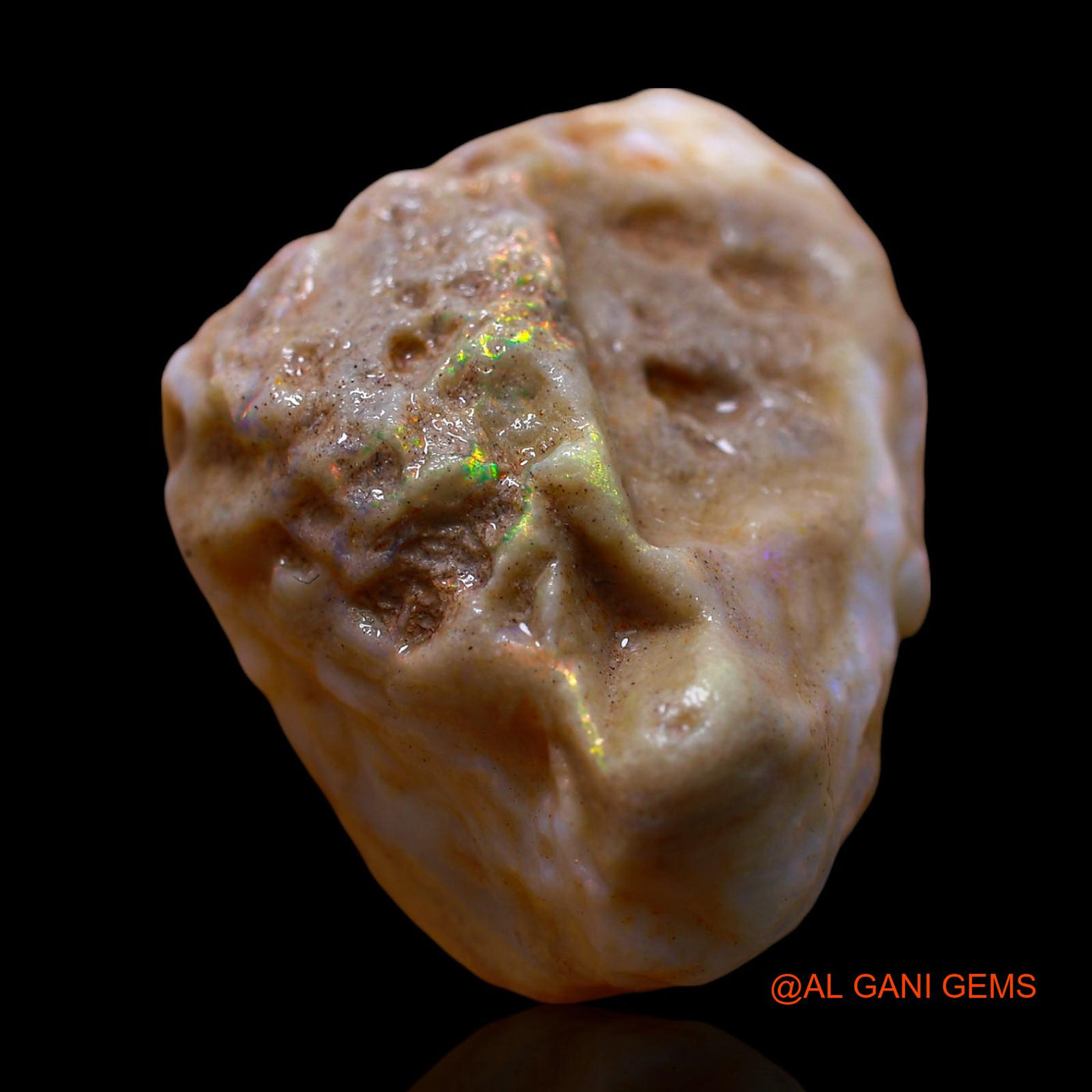 59.00 Cts Unheated Australian Fire Opal Loose Gemstone Fancy Rough Natural 34x25x15 mm RE-605