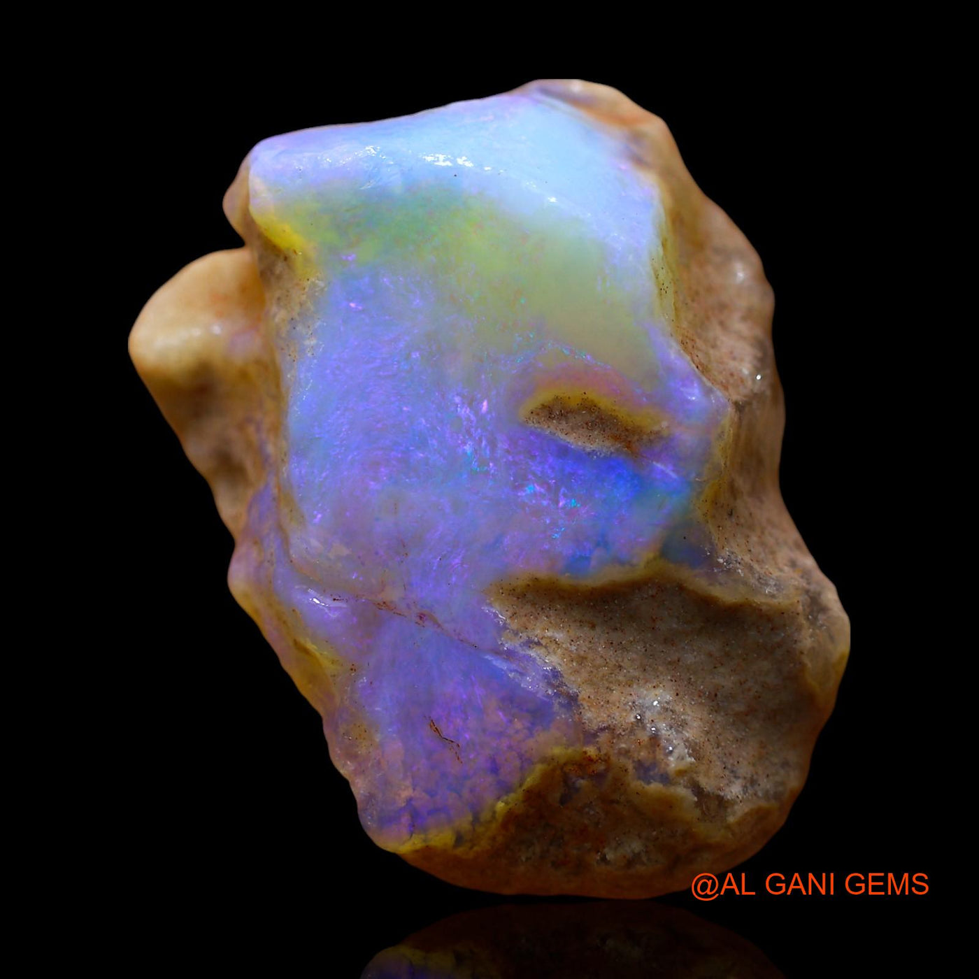 Natural Untreated Fire Opal Loose Gemstone Fancy Rough From Australia 40.00 Cts 29x22x14 mm RE-606