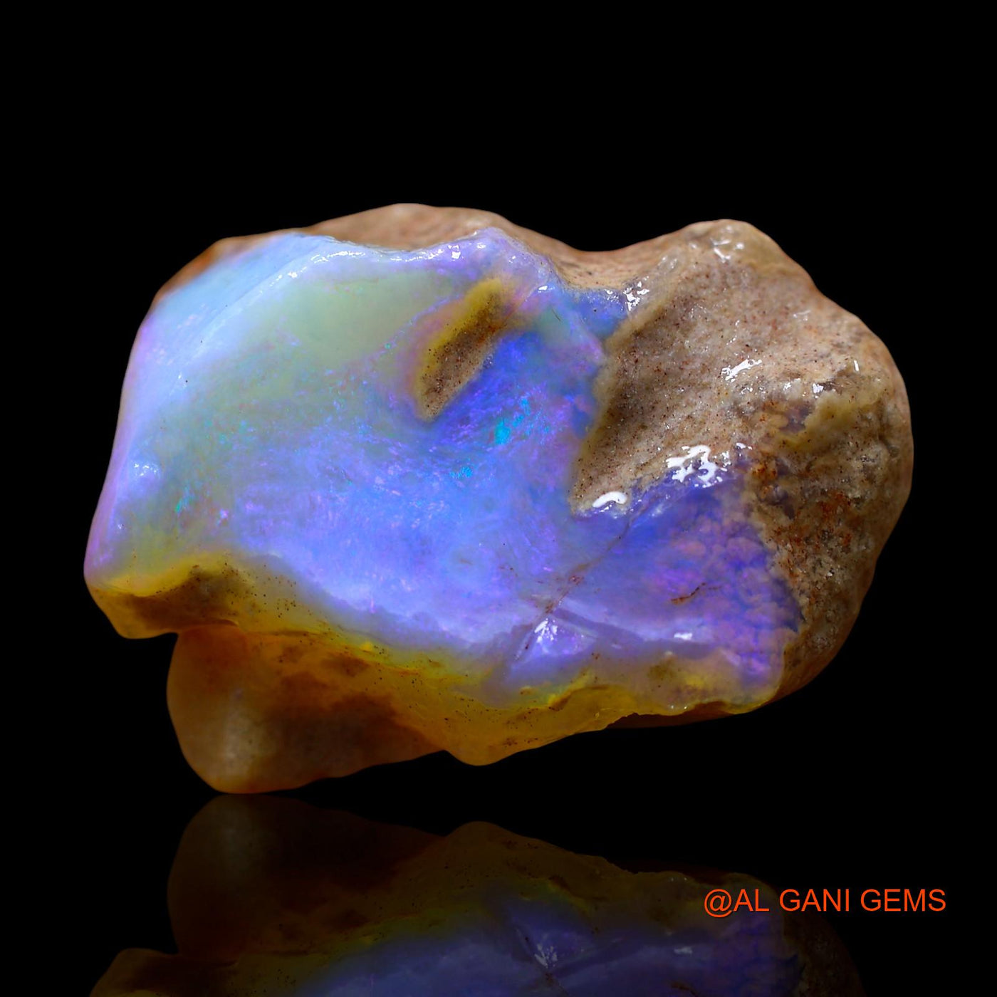 Natural Untreated Fire Opal Loose Gemstone Fancy Rough From Australia 40.00 Cts 29x22x14 mm RE-606