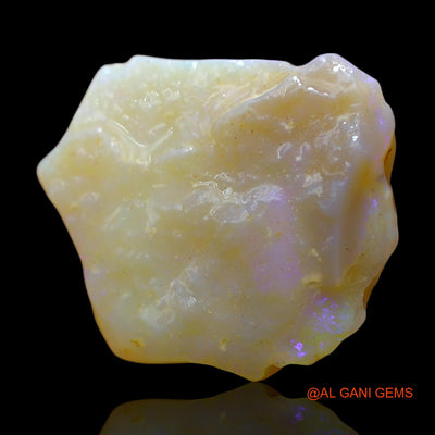 Natural Fire Opal Gemstone 31.00 Cts Loose Fancy Rough From Australia 32x26x8 mm RE-609