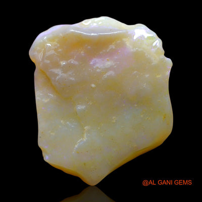 Natural Fire Opal Gemstone 31.00 Cts Loose Fancy Rough From Australia 32x26x8 mm RE-609