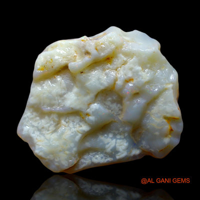 Natural Fire Opal Gemstone 31.00 Cts Loose Fancy Rough From Australia 32x26x8 mm RE-609