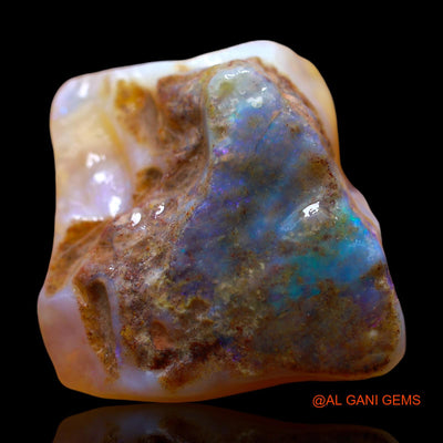 Natural Untreated Fire Opal Loose Gemstone Fancy Rough From Australia 36.00 Cts 27x24x11 mm RE-610
