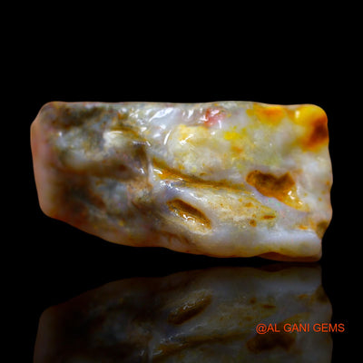 41.00 Cts Natural Australian Fire Opal Loose Gemstone Fancy Rough 32x18x12 mm RE-611
