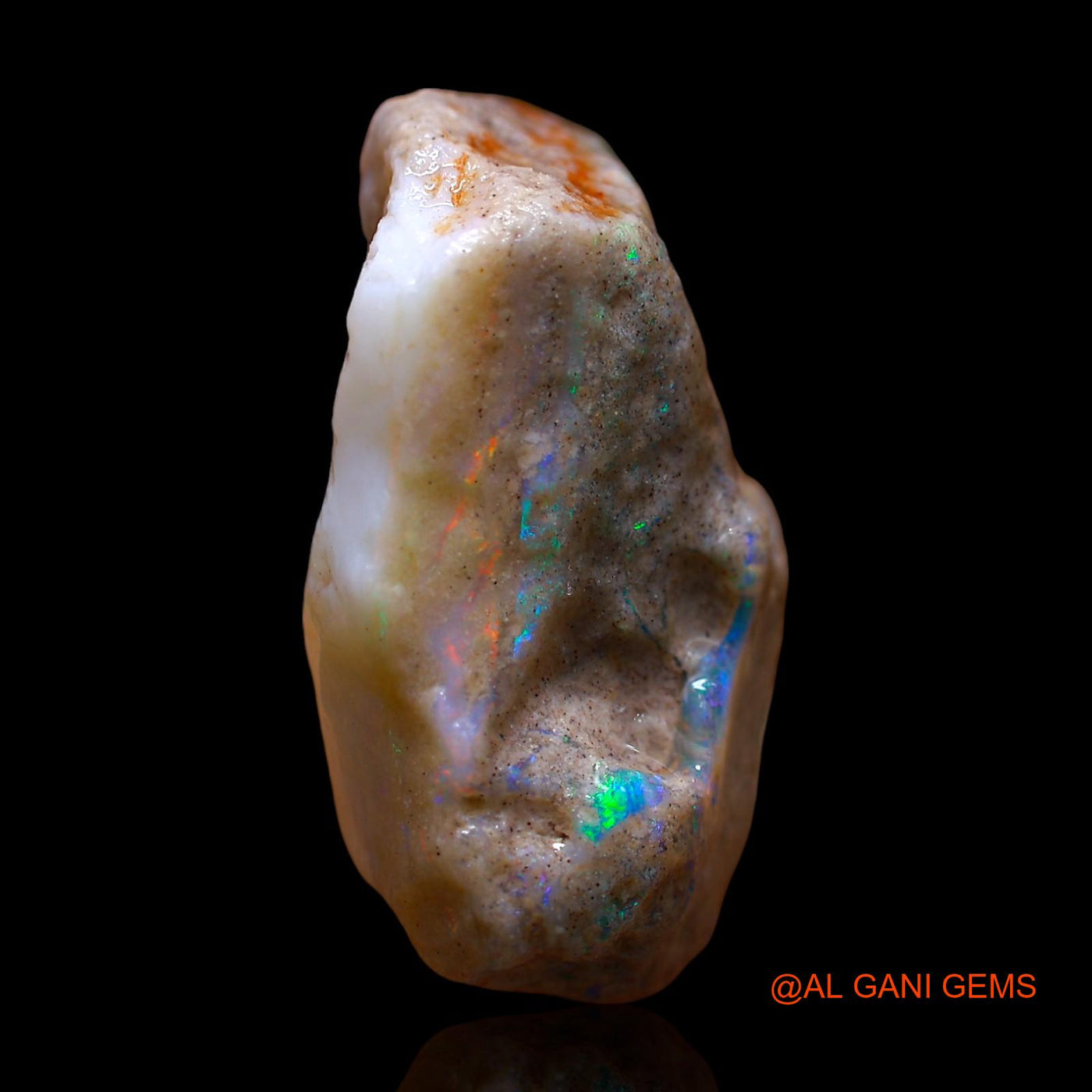 37.00 Cts Natural Australian Fire Opal Loose Gemstone Fancy Rough 26x22x13 mm RE-617